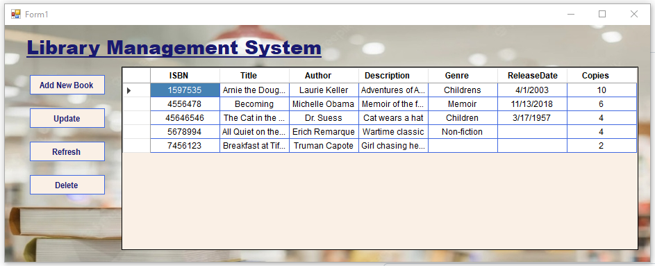 GitHub - jueun0801/Library-Managment-System-Mockup: Windows Form Temp ...