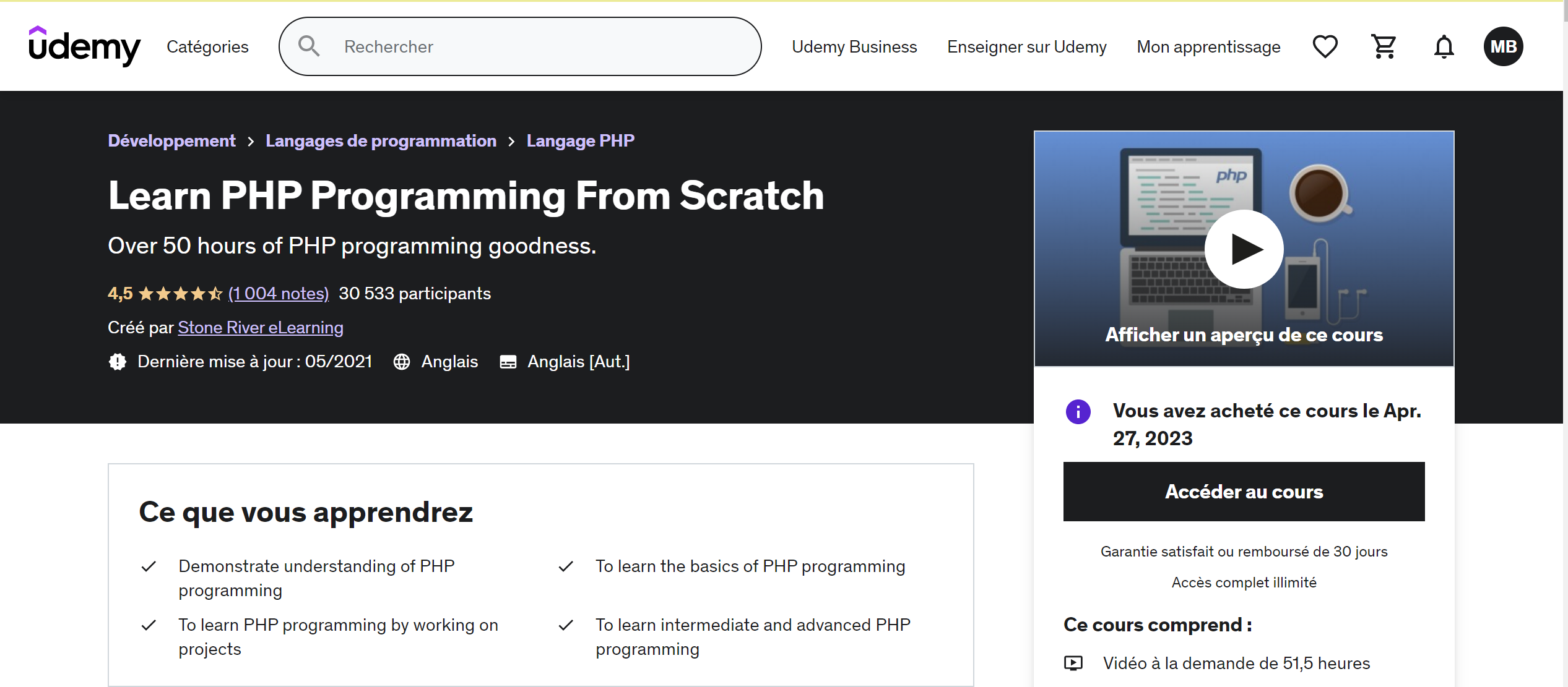 GitHub - akkabb/phpFromScratch_Udemy: Learn PHP Programming From Scratch