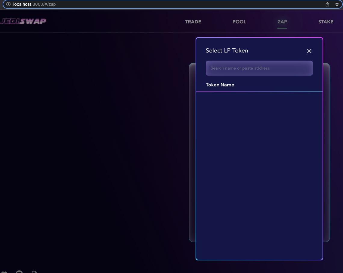 Feature Add Zapper out functionality · Issue 20 · jediswaplabs