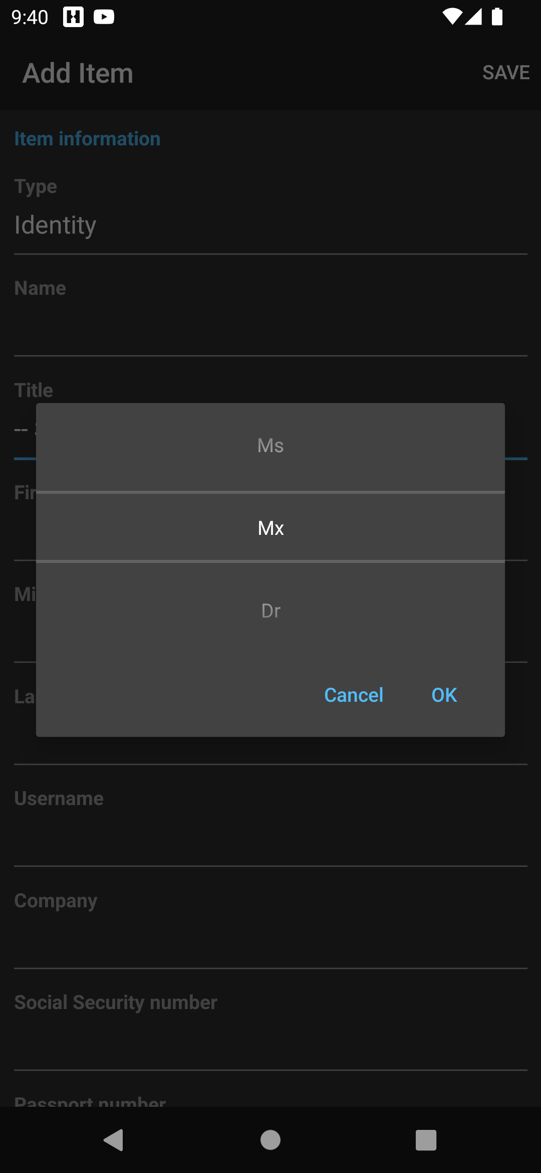 Android Mx title