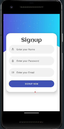 GitHub - androidtut/AuthenticationUiDesign: signup page ui design ...