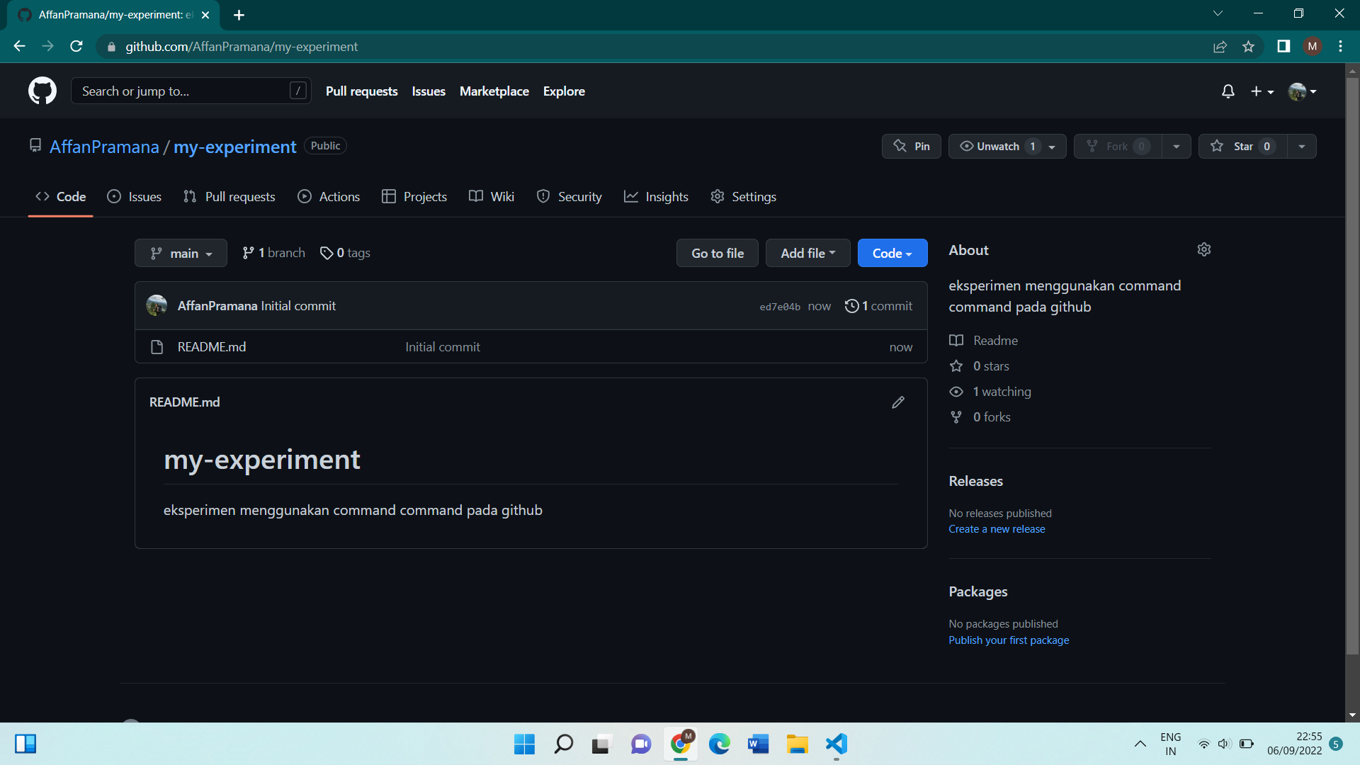 GitHub - AffanPramana/my-experiment: eksperimen menggunakan command ...