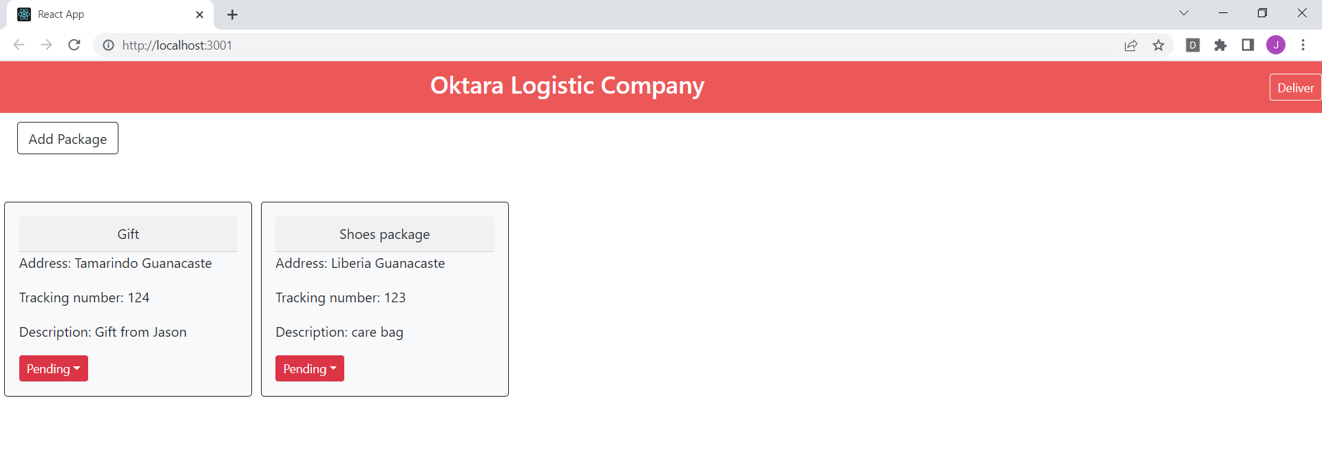GitHub - jasonBarrante/LogisticCompany
