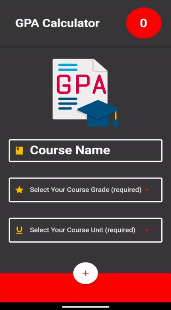 GitHub BossHunTerCoding/GPACalculatorWithFlutter