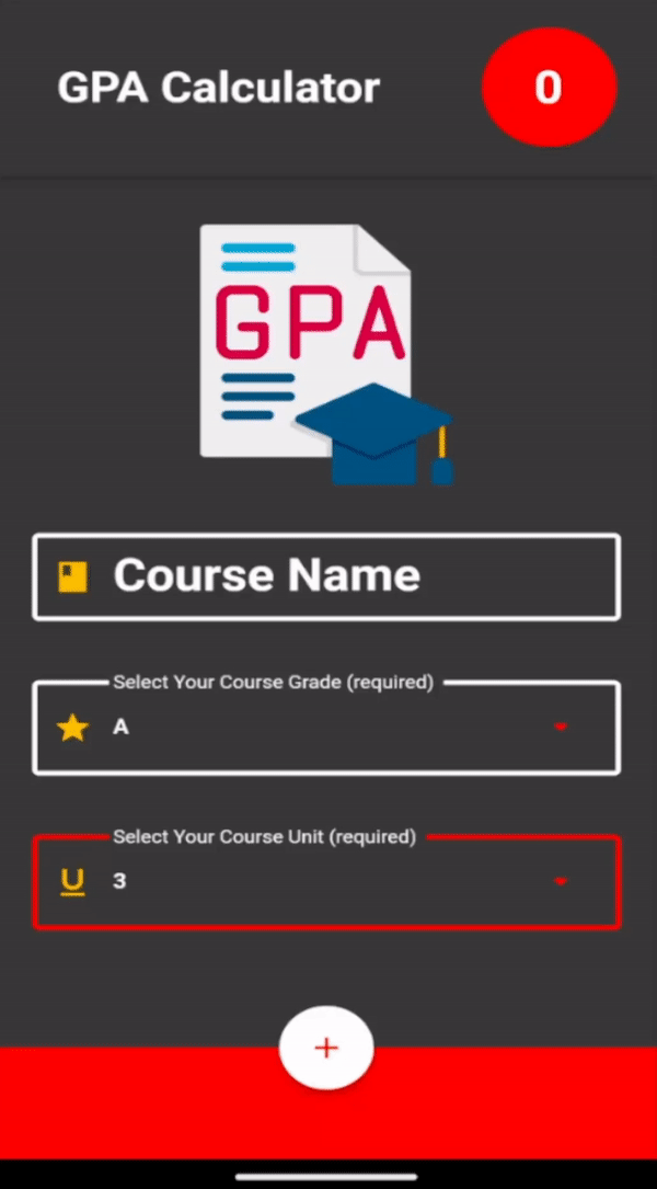 GitHub BossHunTerCoding/GPACalculatorWithFlutter