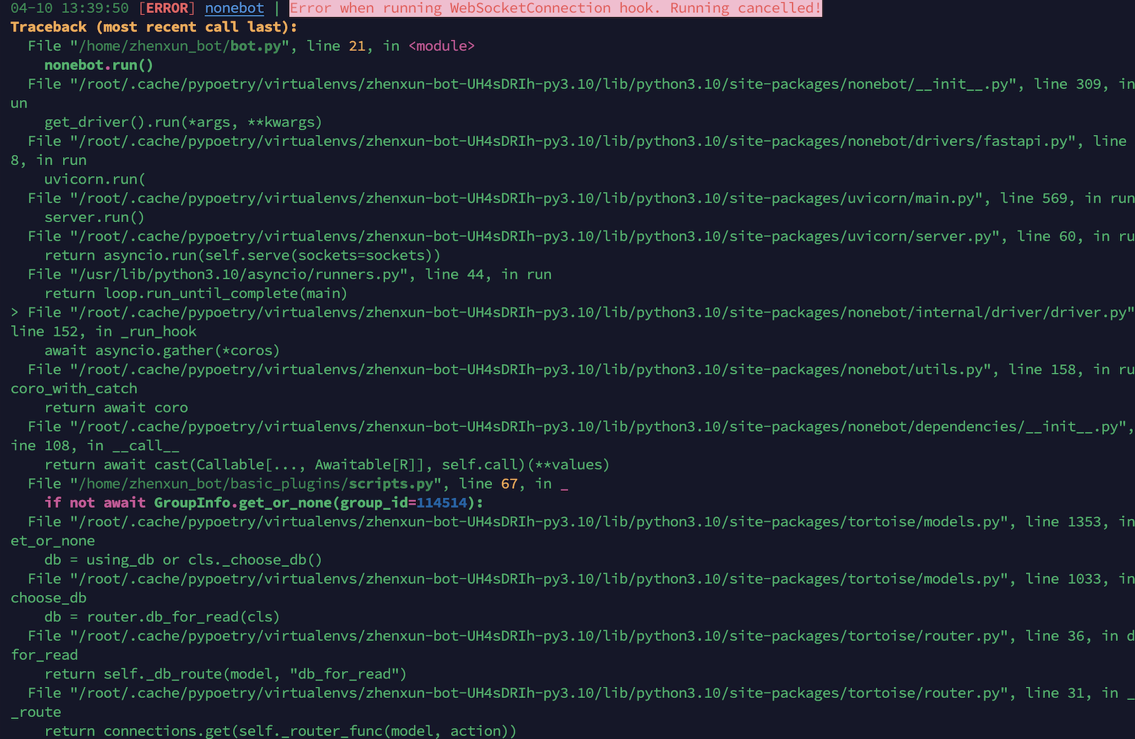 真寻启动报错， · Issue #1359 · zhenxun-org/zhenxun_bot · GitHub