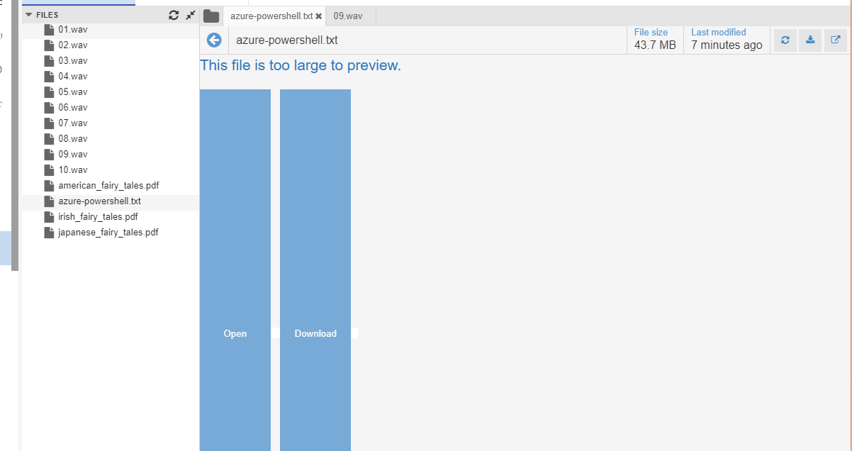 File too large to preview UI messed up · Issue #1113 · Azure ...