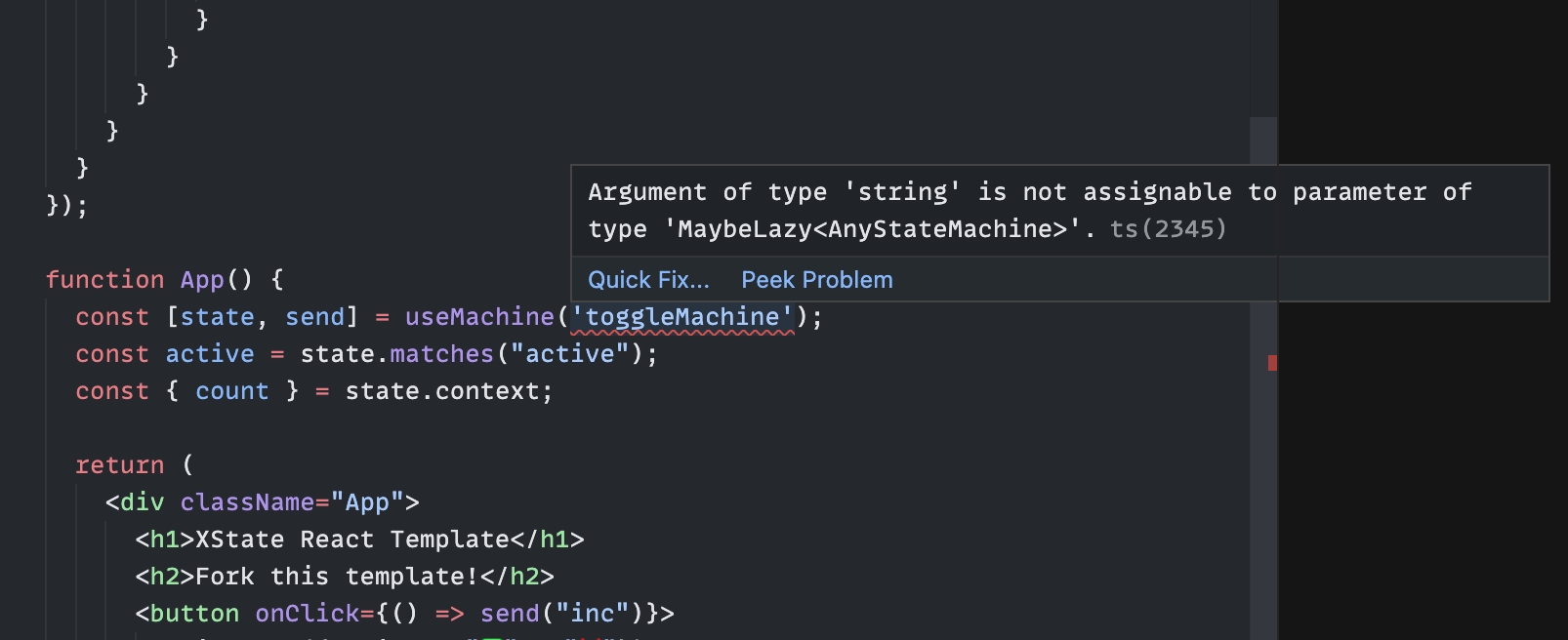 Bug: Inappropriate error message · Issue #3865 · statelyai/xstate · GitHub