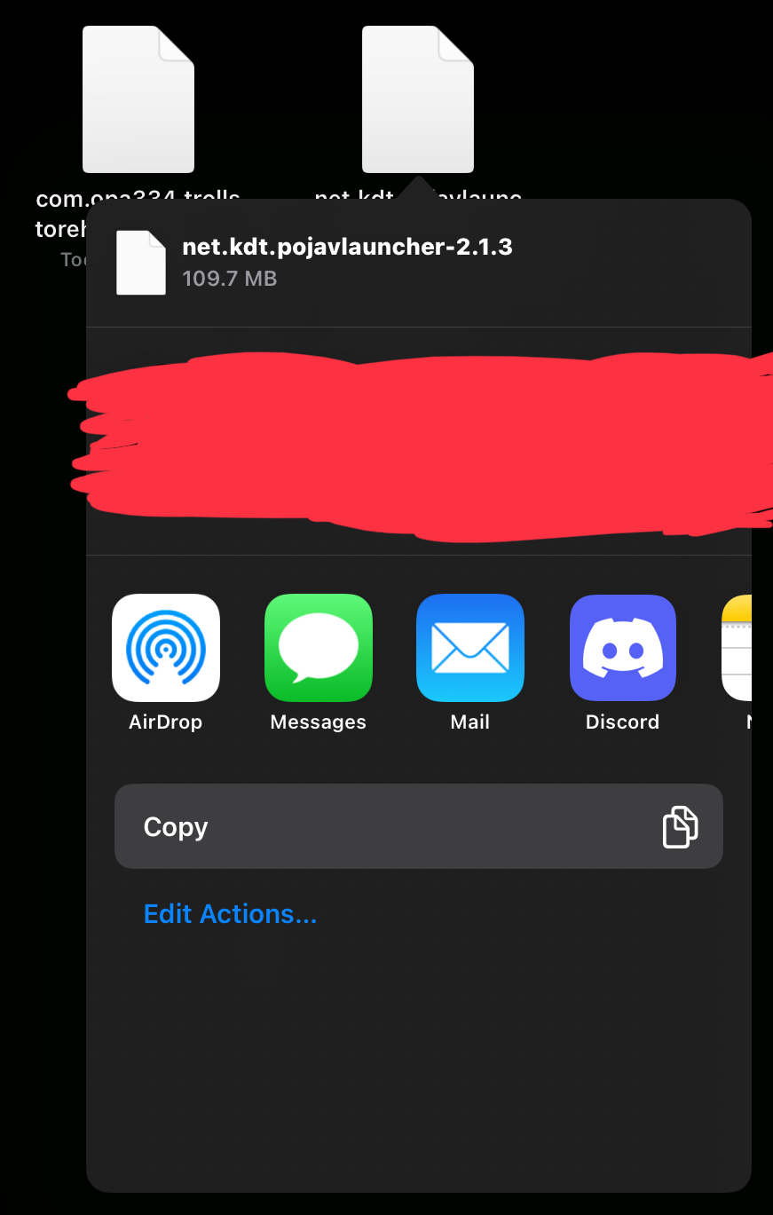 [Bug] I downloaded TrollStore but it doesn’t show up in Launcher.ipa