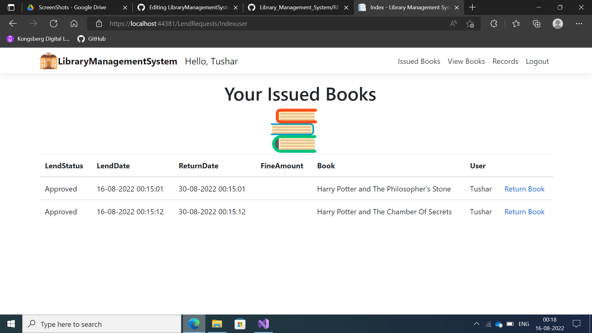 GitHub - TusharJainKDI/LibraryManagementSystem