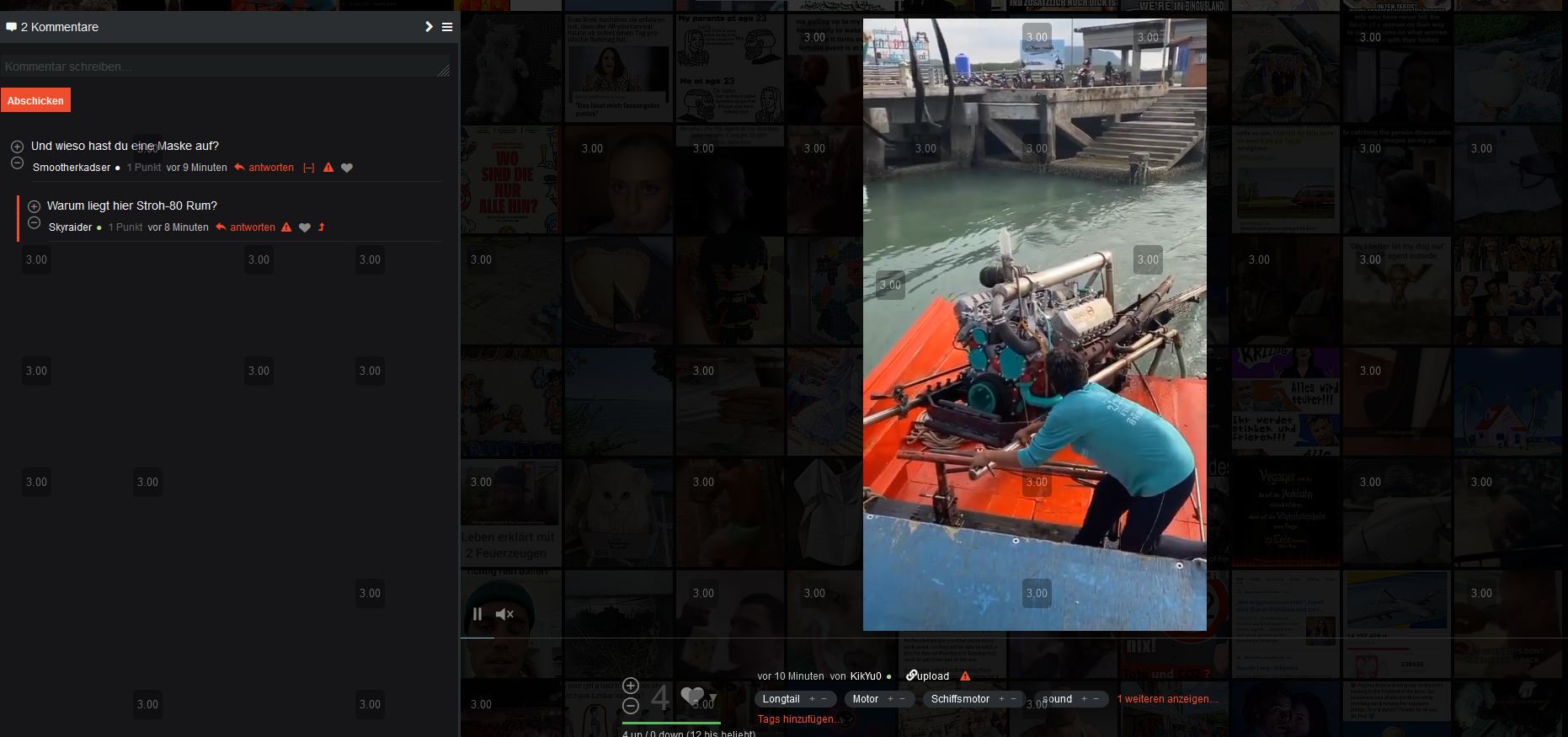 Steuerungen des Video Speed Controller Addon über den gesamten Stream