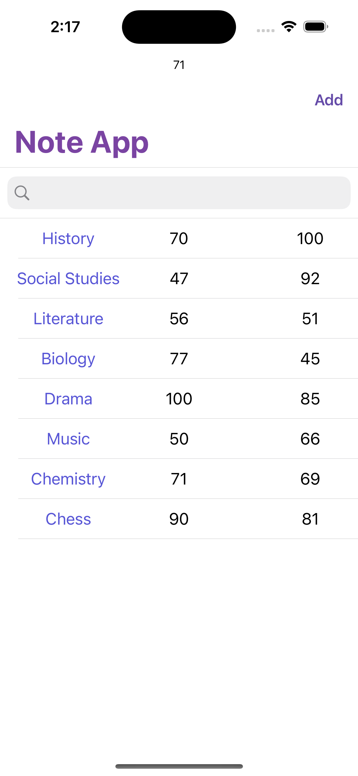 Noteapp GitHub - muratyildirimm/NoteApp: You can store courses grade in this app