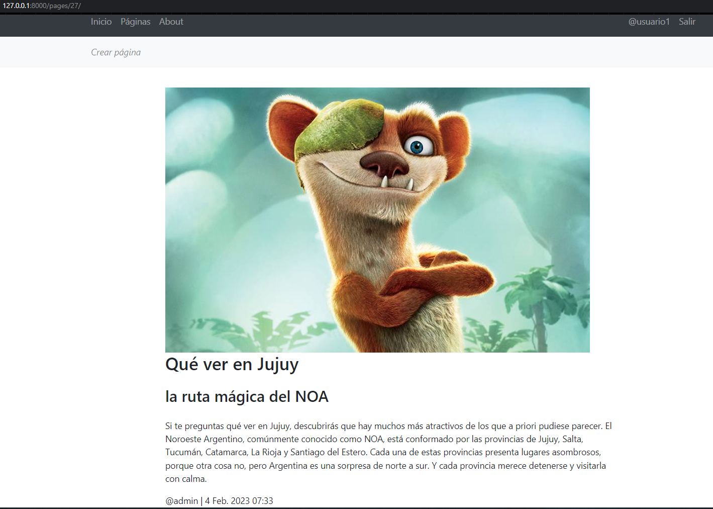GitHub - agquinones/PoyectoFinal: Entrega final proyecto Blog en Django ...