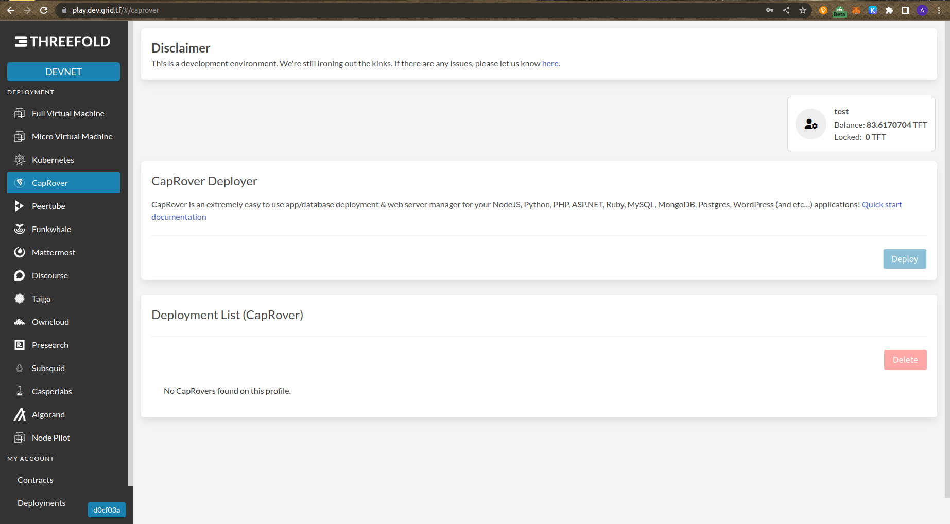 Most of deployment aren't loading · Issue #1030 · threefoldtecharchive ...