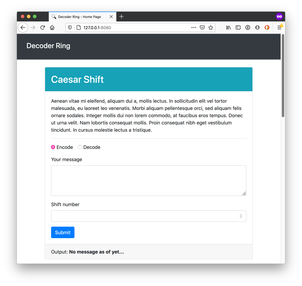 GitHub - j-barney/decoder-ring
