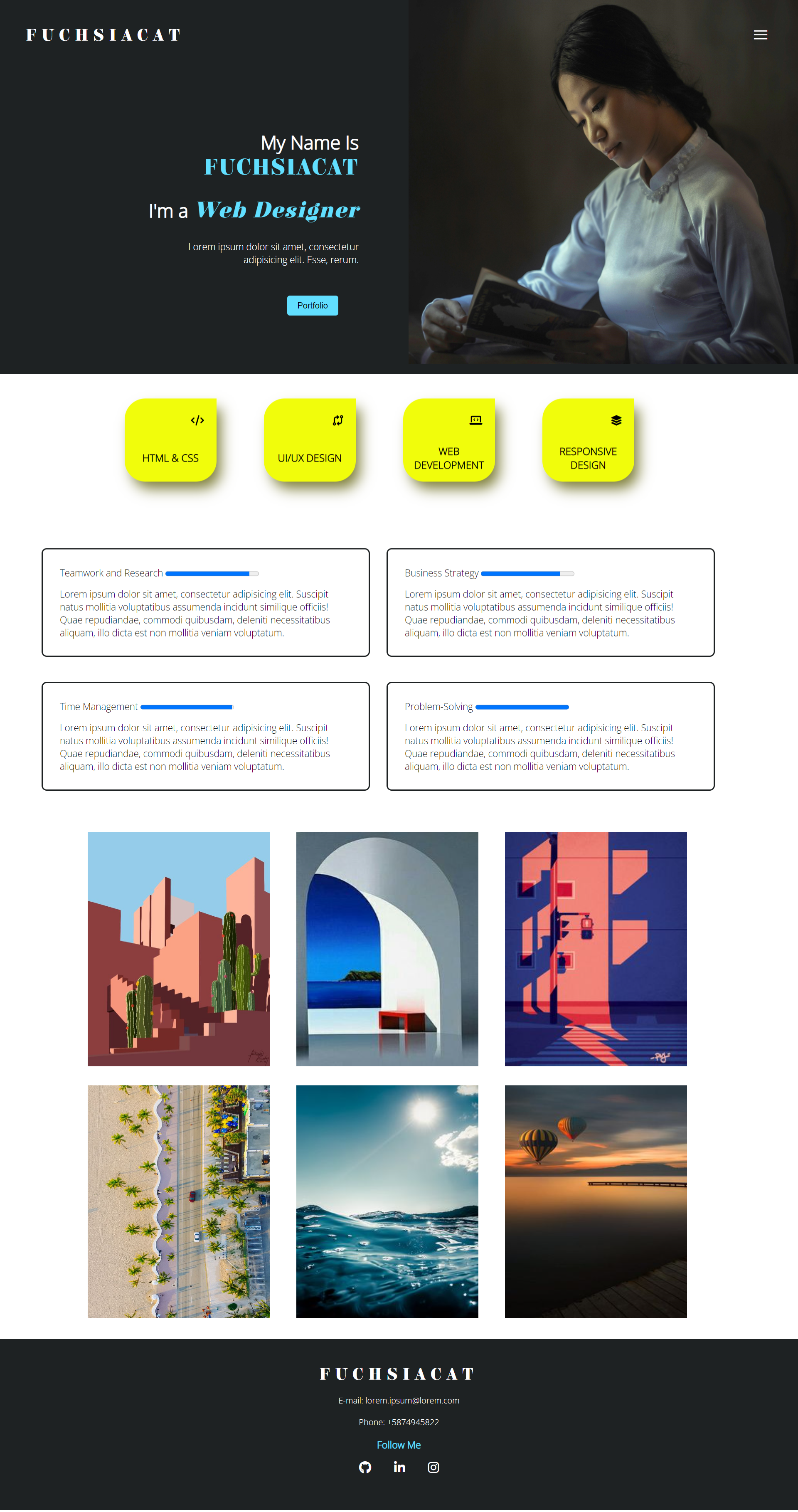 GitHub - fuchsiacat/html-css-web-designer-portfolio