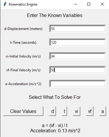 GitHub - SatyamKumarJha0708/Physics_solver: It's an kinematic equation ...