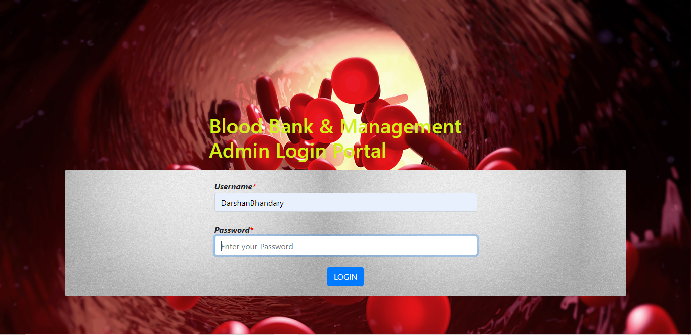 GitHub - darshan45672/Blood-Bank-and-Donor-Management-system: An Online ...