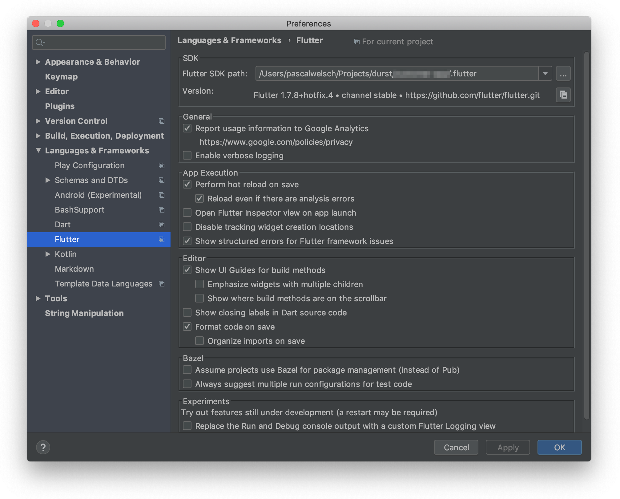 IntelliJ Settings