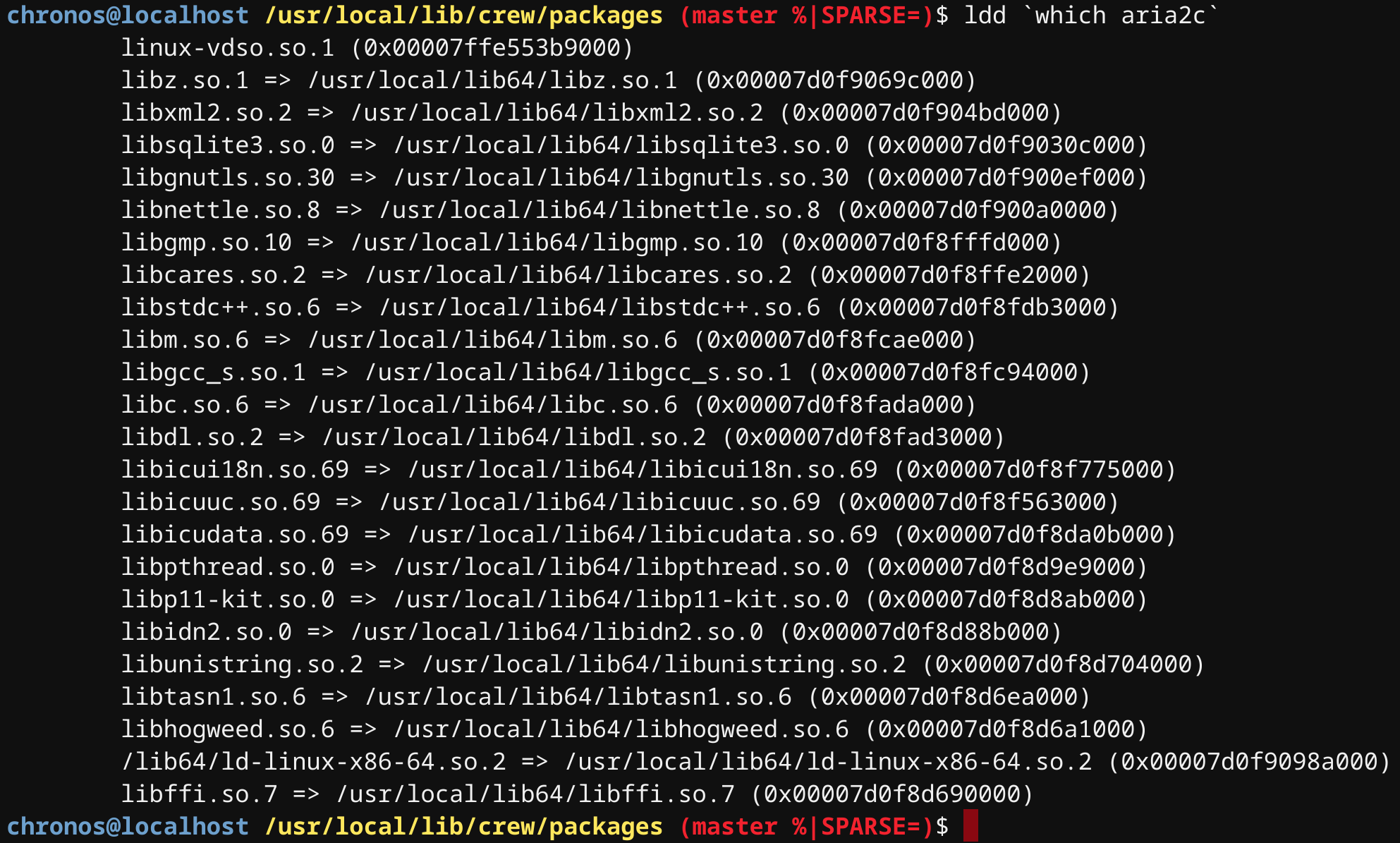 aria2 links to libc++, not libstdc++ · Issue 6212 · chromebrew