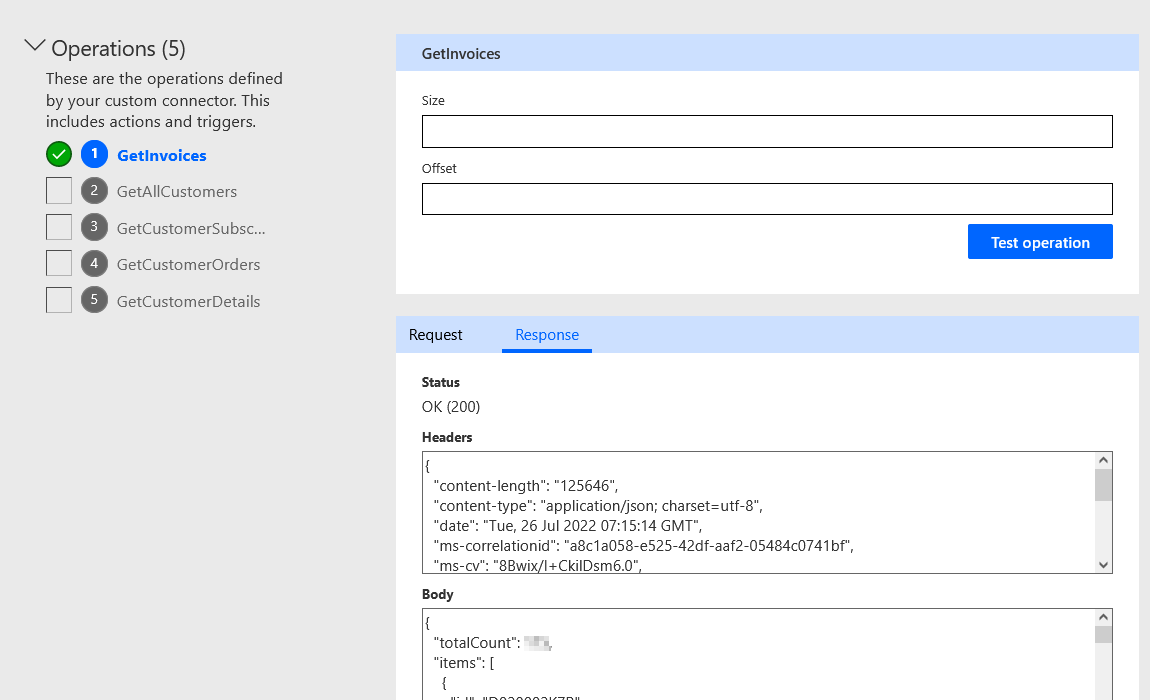 GetInvoices connector