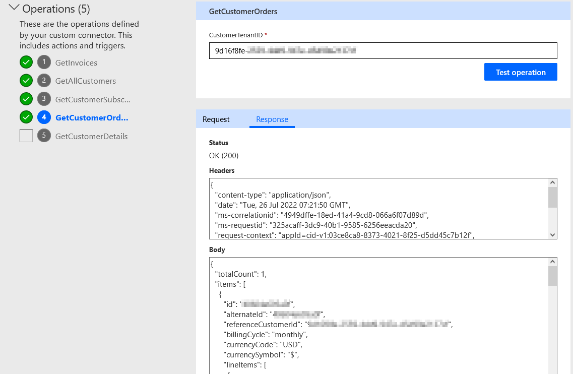 GetCustomerOrders connector