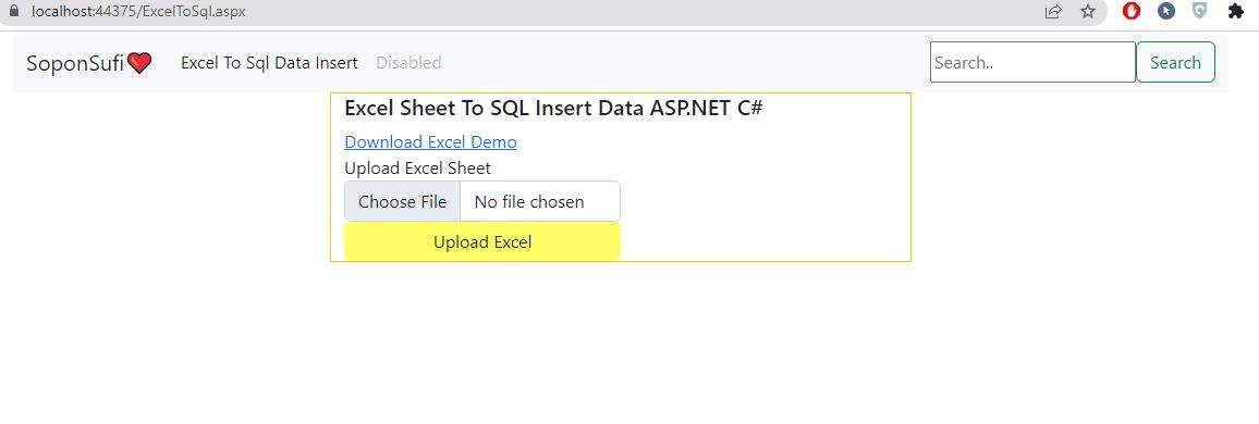 GitHub - SoponSufi/ExcelToSQL: Excel to SQL Data Import