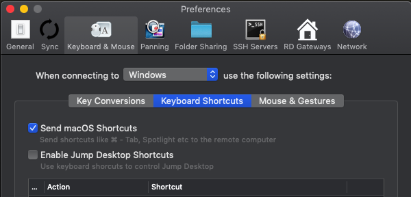 can you customize keyboard shortcuts for onenote on mac