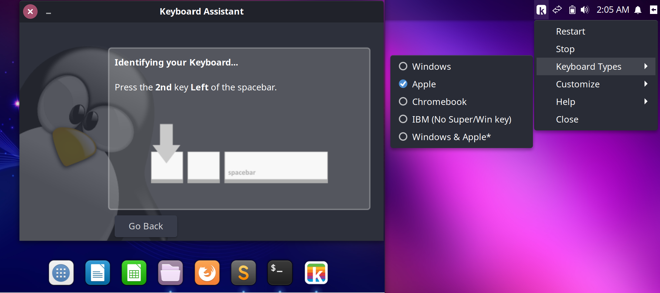 mac os keyboard commands for moving left and right through above windows