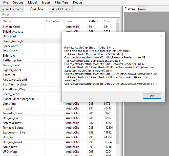 Error when I try to extract or play any AudioClips 2030.3.21f1 · Issue ...