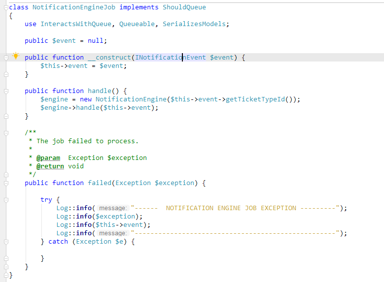 ModelNotFoundException on Laravel Job with SerializeModels...But fixed ...