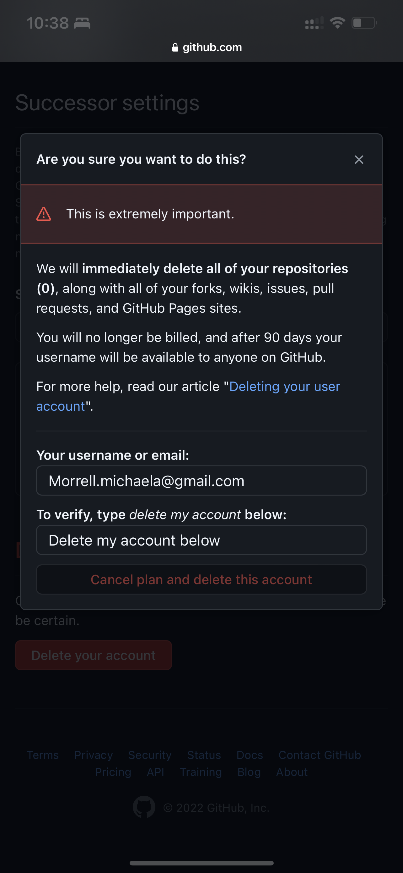 Please delete My account! · community · Discussion #21030 · GitHub