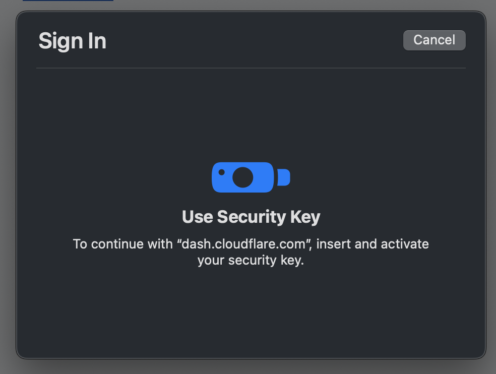 2FA Hardware keys cannot be added on macOS · Issue 9632 · ovh/manager