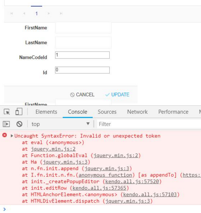 Grid DropDown Editors throw errors when there are "\r\n" new lines in ...