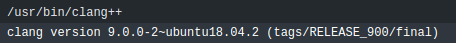 clang version 9