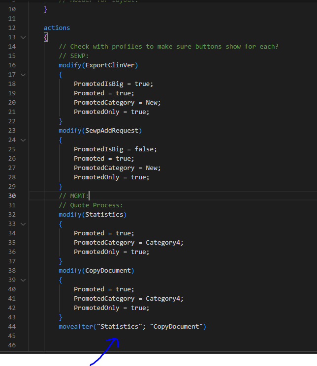 moveafter() not working under Actions on page ext. · Issue #7134 ...