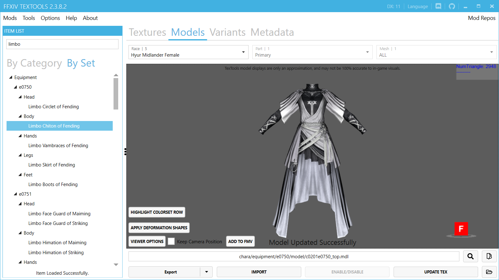 Error when viewing Limbo Chiton of Fending · Issue #243 · TexTools ...