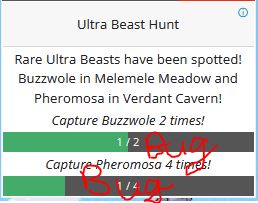 [BUG] Ultra beast hunt · Issue #2736 · pokeclicker/pokeclicker · GitHub