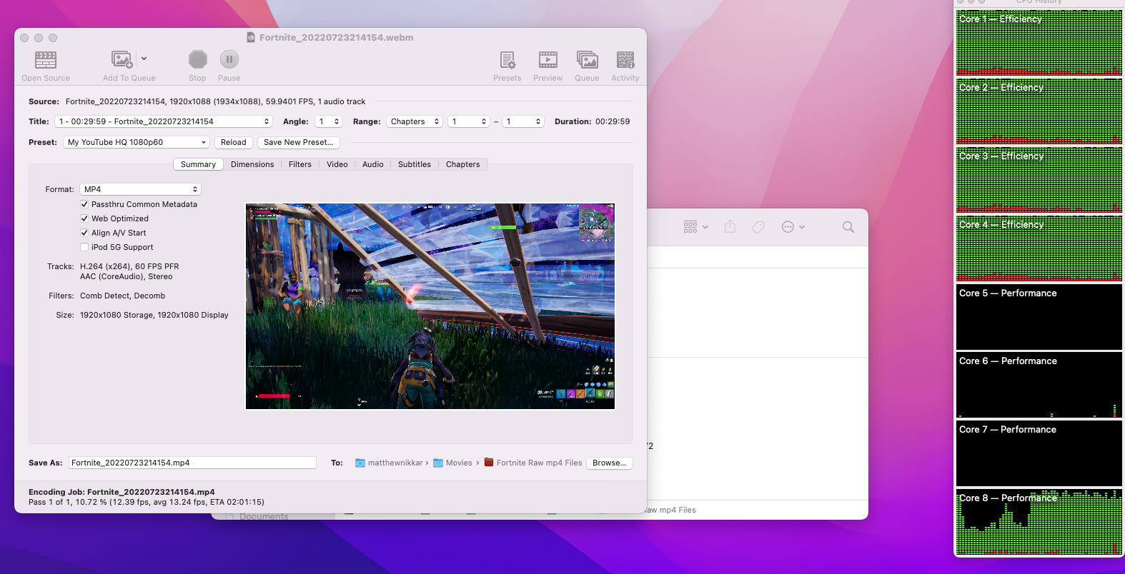 M1 HANDBRAKE PERFORMANCE VERY DISAPPOINTING visual data 6