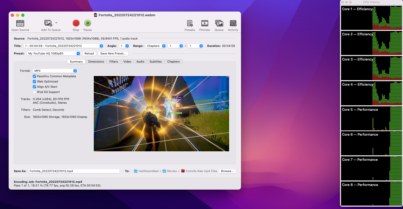 M1 HANDBRAKE PERFORMANCE VERY DISAPPOINTING visual data 5