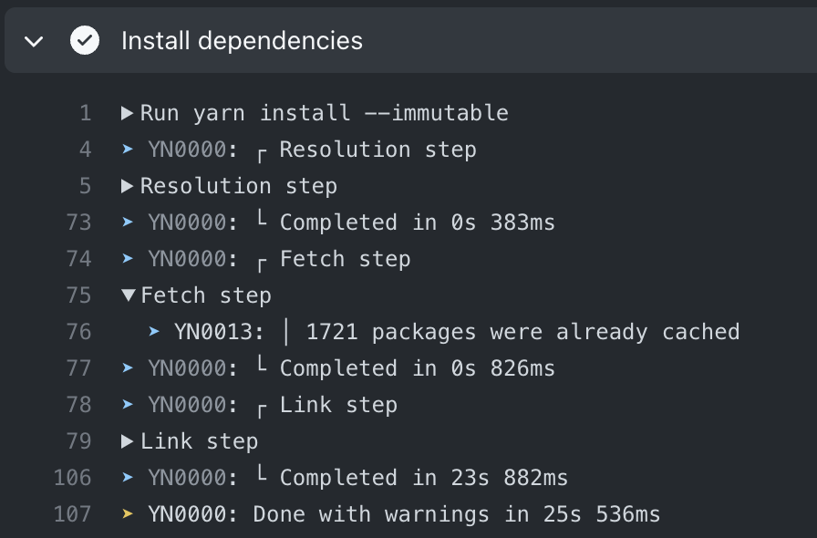 Make yarn cache work in github workflow and netlify CI · Issue 112