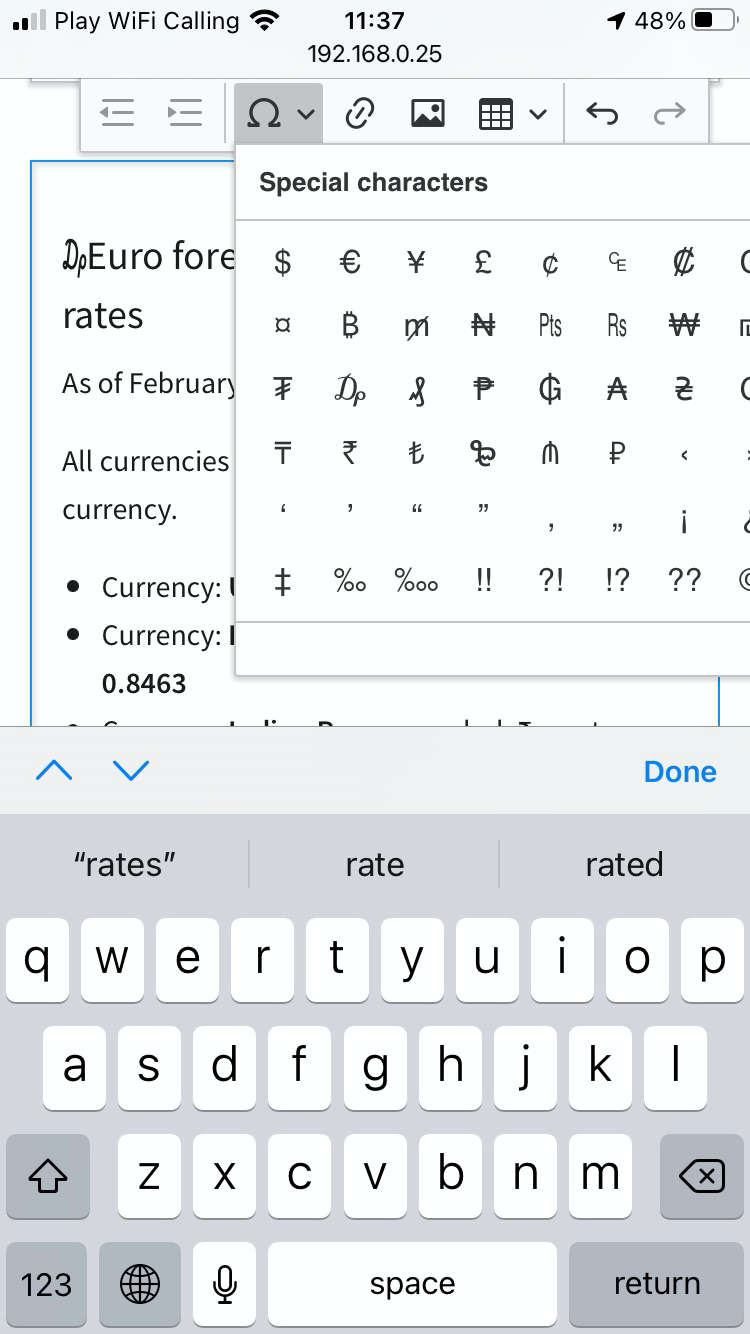 There's no way to switch special character groups on an iPhone · Issue ...