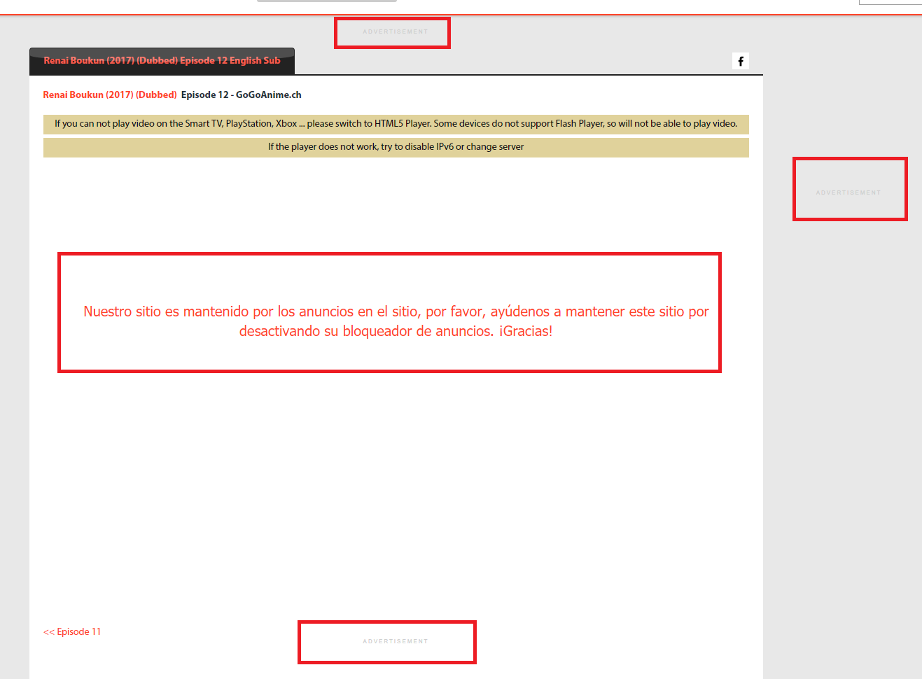 gogoanime.ch - Ad leftover - Anti Adblock Script · Issue #5686