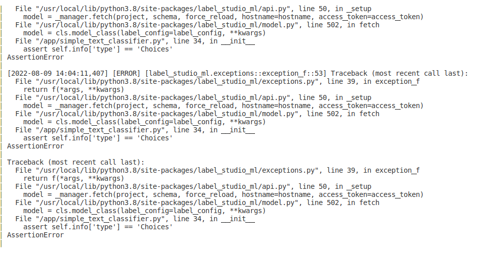 How to resolve validation error on label studio UI · Issue 147