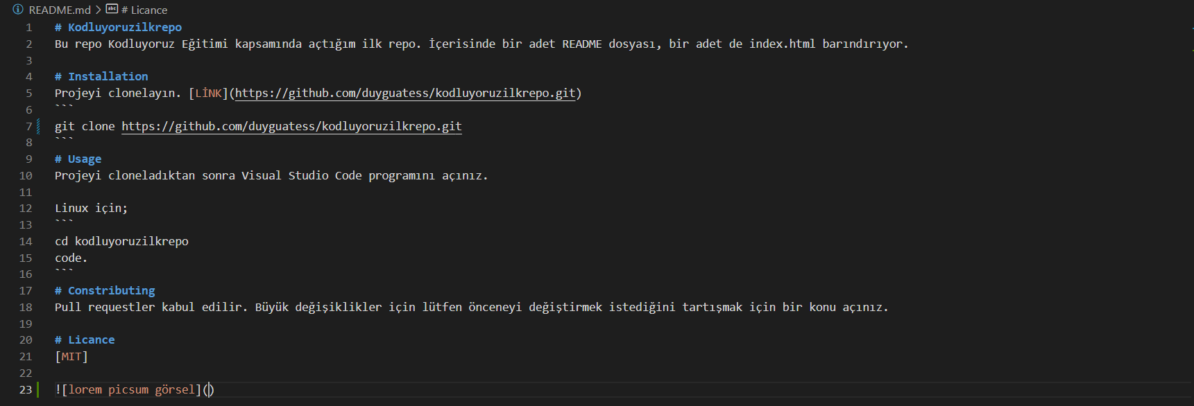 GitHub - duyguatess/kodluyoruzilkrepo: kodluyoruz_ilk_repository