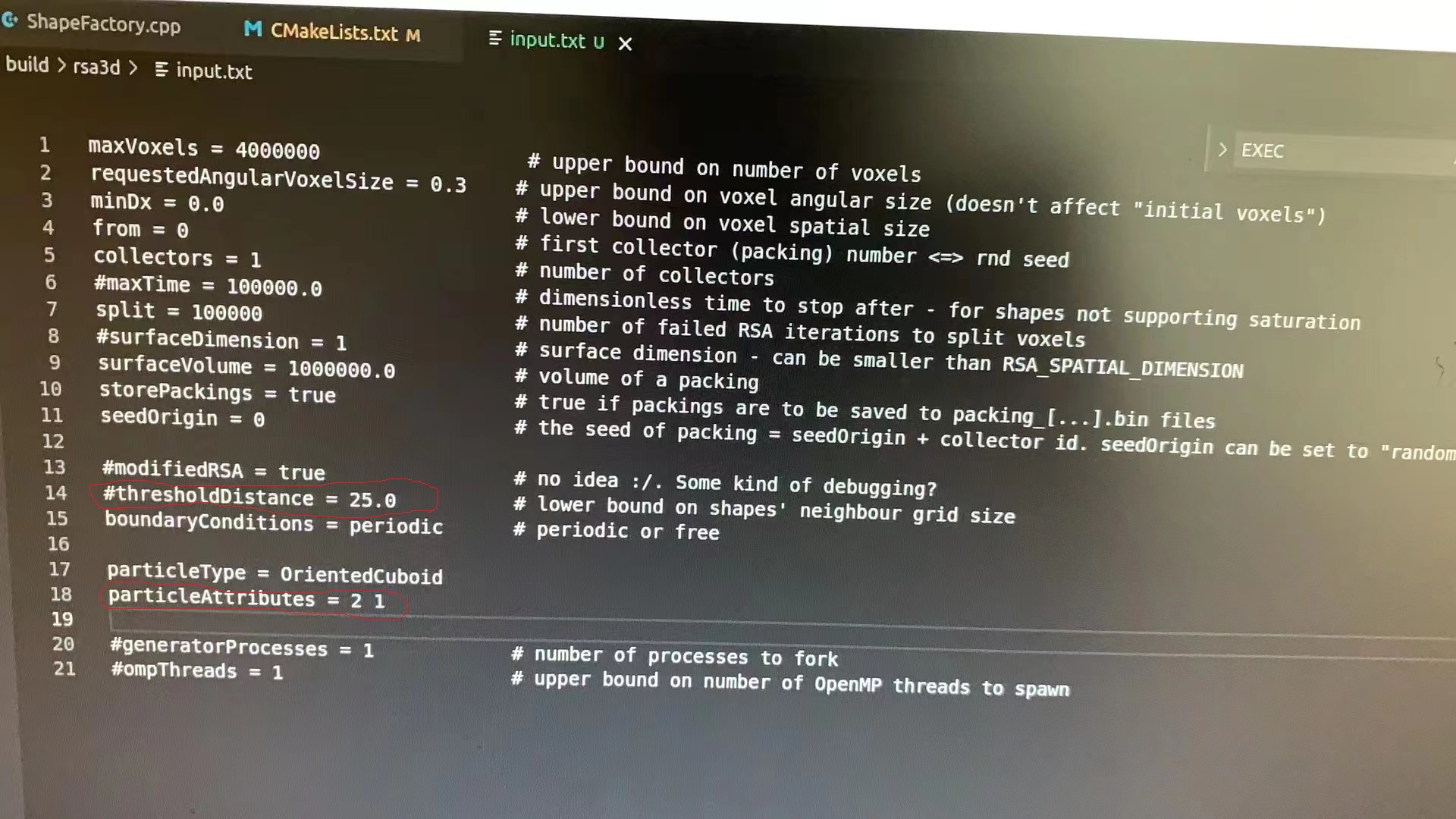 Seeking help about parameters · Issue #13 · misiekc/rsa3d · GitHub