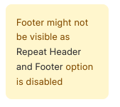 v15/v14 Print Format "Footer might not be visible as Repeat Header and ...