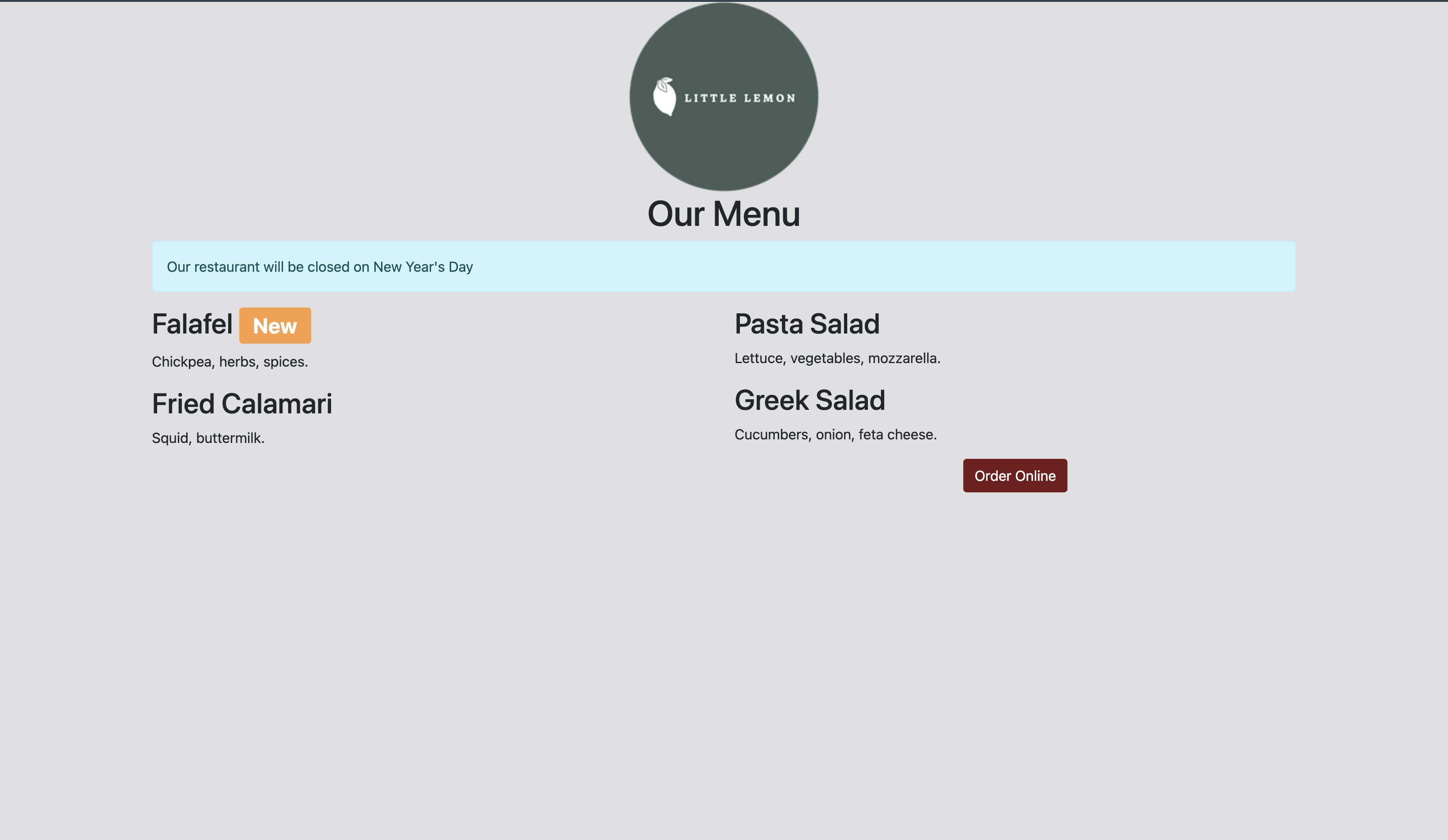 GitHub - chemicalwolf1836/Little-Lemon-Menu: menu of a small restaurant ...