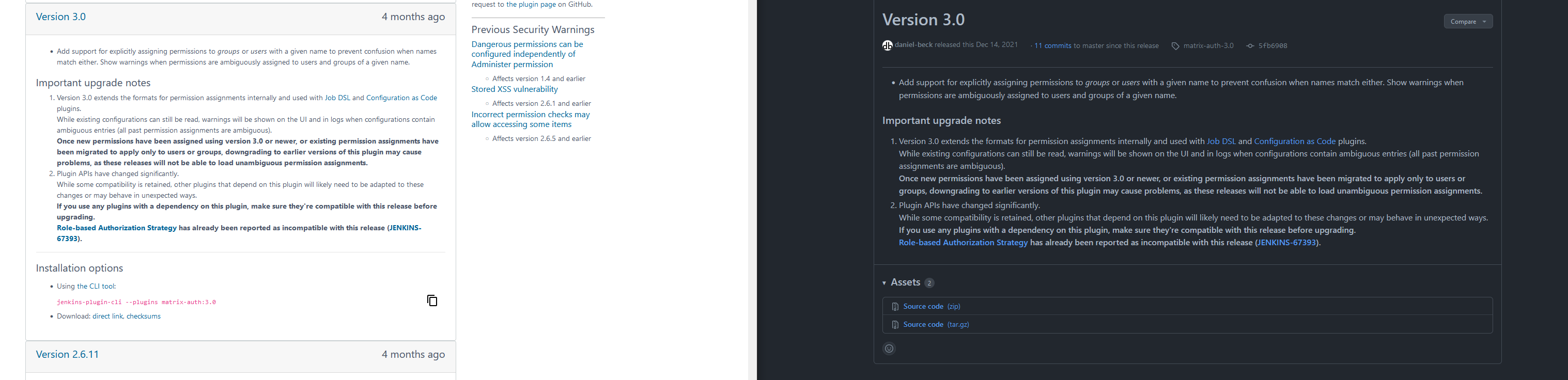 Changelog markdown is rendered inconsistently with GitHub · Issue #957 ...