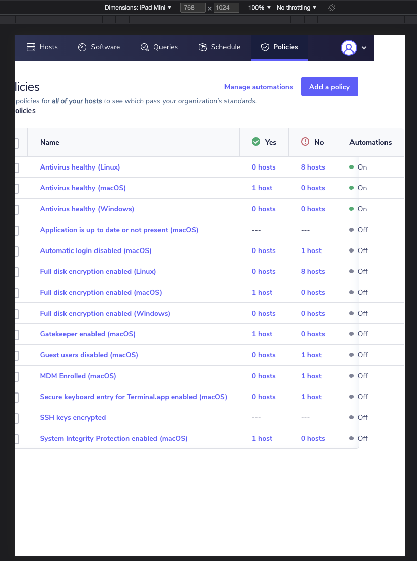 Small screen breaks · Issue #5070 · fleetdm/fleet · GitHub
